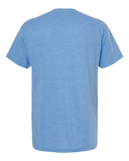 M&O 4800 Gold Soft Touch T-Shirt #color_Light Blue Heather
