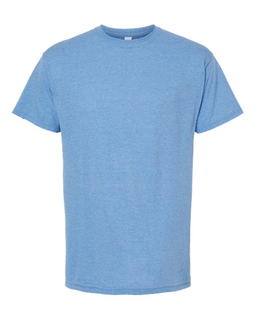 M&O 4800 Gold Soft Touch T-Shirt #color_Light Blue Heather
