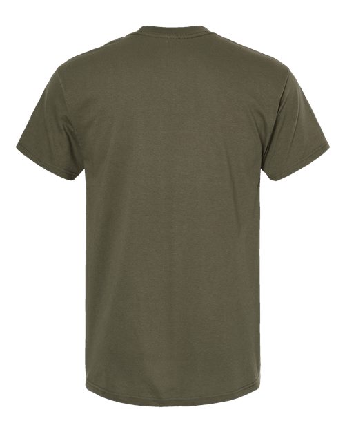 M&O 4800 Gold Soft Touch T-Shirt #color_Military Green