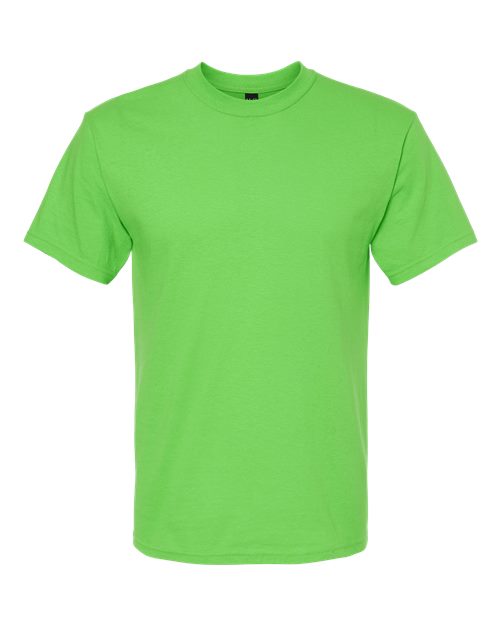 M&O 4800 Gold Soft Touch T-Shirt #color_Vivid Lime