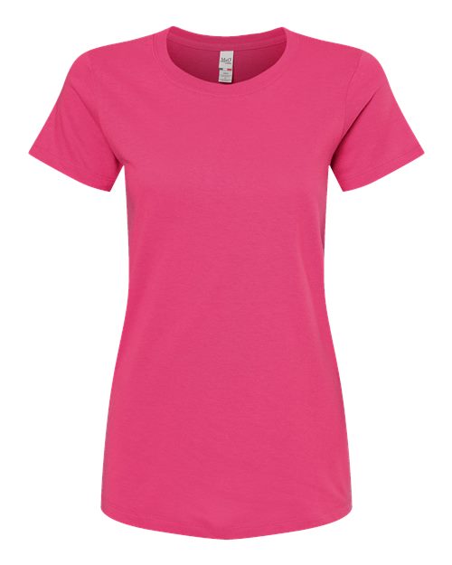 M&O 4810 Women's Gold Soft Touch T-Shirt #color_Heliconia