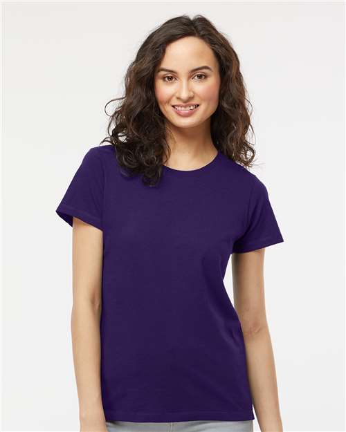 M&O 4810 Women's Gold Soft Touch T-Shirt #color_Purple