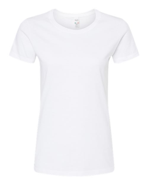 M&O 4810 Women's Gold Soft Touch T-Shirt #color_White