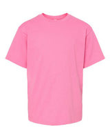 M&O 4850 Youth Gold Soft Touch T-Shirt #color_Azalea
