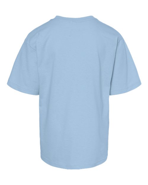 M&O 4850 Youth Gold Soft Touch T-Shirt #color_Light Blue