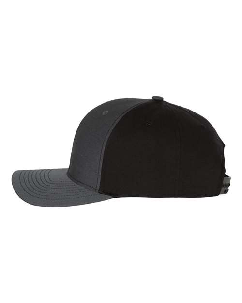 Richardson 312 Twill Back Trucker Cap #color_Charcoal/ Black