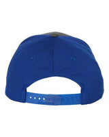 Richardson 312 Twill Back Trucker Cap #color_Charcoal/ Royal