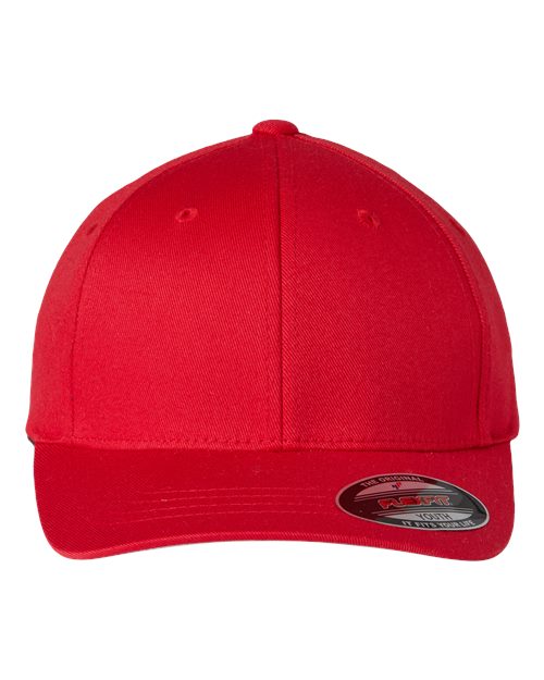 Flexfit 6277Y Youth Wooly 6-Panel Cap #color_RED
