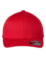 Flexfit 6277Y Youth Wooly 6-Panel Cap #color_RED