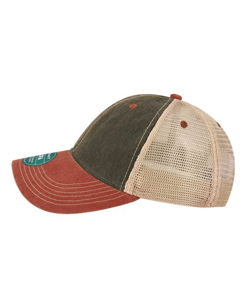 LEGACY OFA Old Favorite Trucker Cap #color_Black/ Cardinal/ Khaki