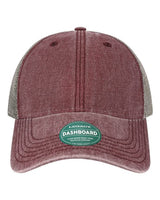 LEGACY DTA Dashboard Trucker Cap #color_Burgundy/ Grey