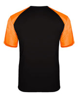 Badger 4230 Breakout T-Shirt #color_Black/ Safety Orange