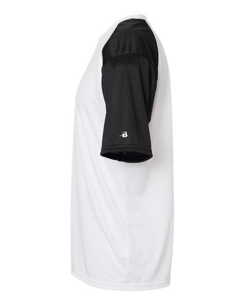 Badger 4230 Breakout T-Shirt #color_White/ Black