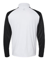 Badger 4231 Breakout Quarter-Zip Pullover #color_White/ Black