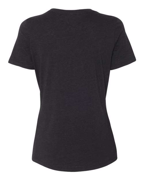 Bella + Canvas 6400CVC Ladies' Relaxed Heather CVC Short-Sleeve T-Shirt #color_BLACK HEATHER