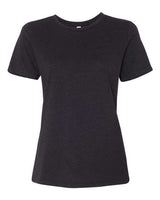 Bella + Canvas 6400CVC Ladies' Relaxed Heather CVC Short-Sleeve T-Shirt #color_BLACK HEATHER