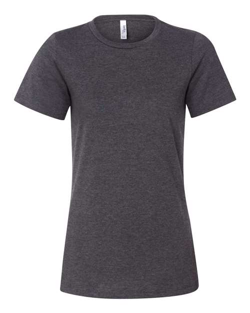 Bella + Canvas 6400CVC Ladies' Relaxed Heather CVC Short-Sleeve T-Shirt #color_DRK GREY HEATHER