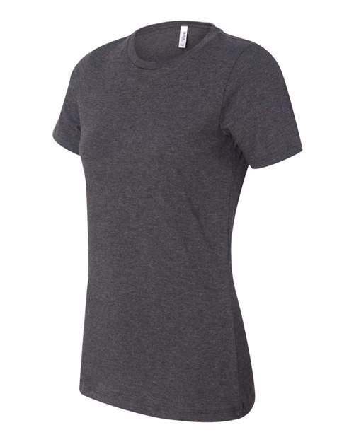 Bella + Canvas 6400CVC Ladies' Relaxed Heather CVC Short-Sleeve T-Shirt #color_DRK GREY HEATHER