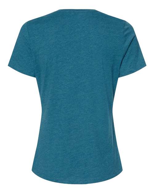 Bella + Canvas 6400CVC Ladies' Relaxed Heather CVC Short-Sleeve T-Shirt #color_HTHR DEEP TEAL