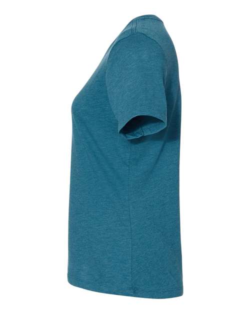 Bella + Canvas 6400CVC Ladies' Relaxed Heather CVC Short-Sleeve T-Shirt #color_HTHR DEEP TEAL