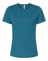 Bella + Canvas 6400CVC Ladies' Relaxed Heather CVC Short-Sleeve T-Shirt #color_HTHR DEEP TEAL