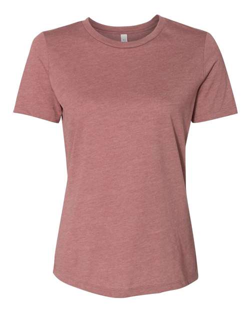Bella + Canvas 6400CVC Ladies' Relaxed Heather CVC Short-Sleeve T-Shirt #color_HEATHER MAUVE