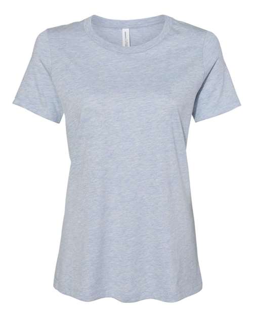 Bella + Canvas 6400CVC Ladies' Relaxed Heather CVC Short-Sleeve T-Shirt #color_HTHR PRISM BLUE