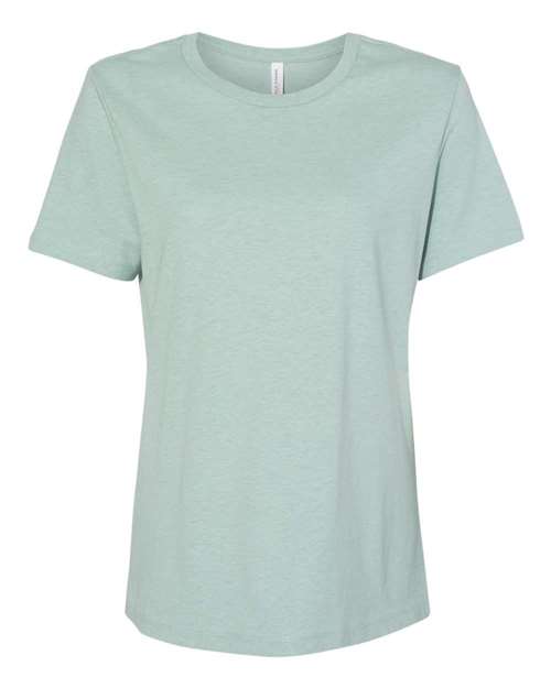 Bella + Canvas 6400CVC Ladies' Relaxed Heather CVC Short-Sleeve T-Shirt #color_HTH PRSM DSTY BL