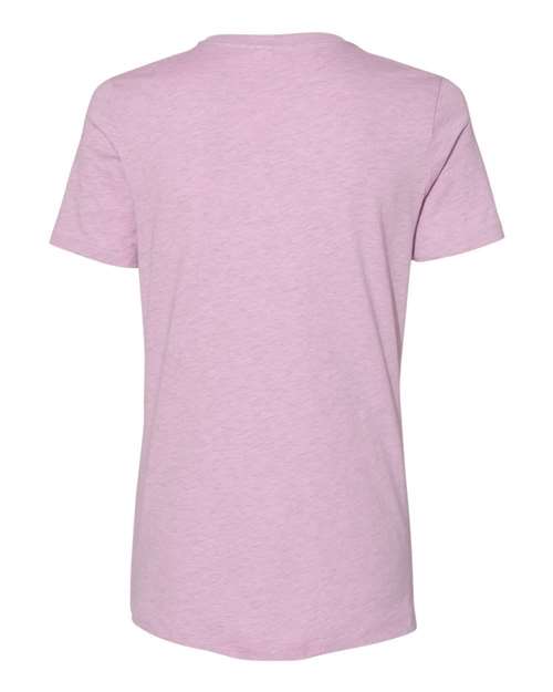 Bella + Canvas 6400CVC Ladies' Relaxed Heather CVC Short-Sleeve T-Shirt #color_HTHR PRISM LILAC