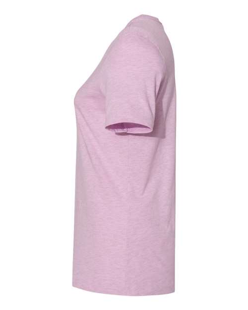 Bella + Canvas 6400CVC Ladies' Relaxed Heather CVC Short-Sleeve T-Shirt #color_HTHR PRISM LILAC