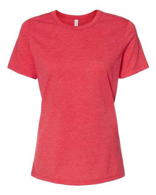 Bella + Canvas 6400CVC Ladies' Relaxed Heather CVC Short-Sleeve T-Shirt #color_HEATHER RED