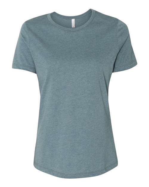 Bella + Canvas 6400CVC Ladies' Relaxed Heather CVC Short-Sleeve T-Shirt #color_HEATHER SLATE