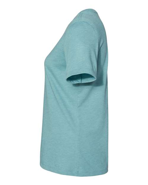 Bella + Canvas 6400CVC Ladies' Relaxed Heather CVC Short-Sleeve T-Shirt #color_HTHR BLUE LAGOON