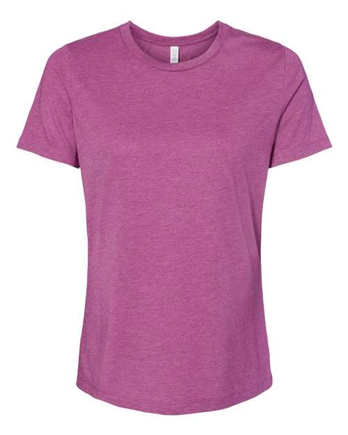 Bella + Canvas 6400CVC Ladies' Relaxed Heather CVC Short-Sleeve T-Shirt #color_HEATHER MAGENTA
