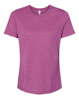 Bella + Canvas 6400CVC Ladies' Relaxed Heather CVC Short-Sleeve T-Shirt #color_HEATHER MAGENTA
