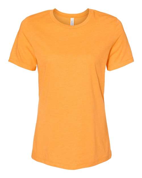 Bella + Canvas 6400CVC Ladies' Relaxed Heather CVC Short-Sleeve T-Shirt #color_HTHR MARMALADE