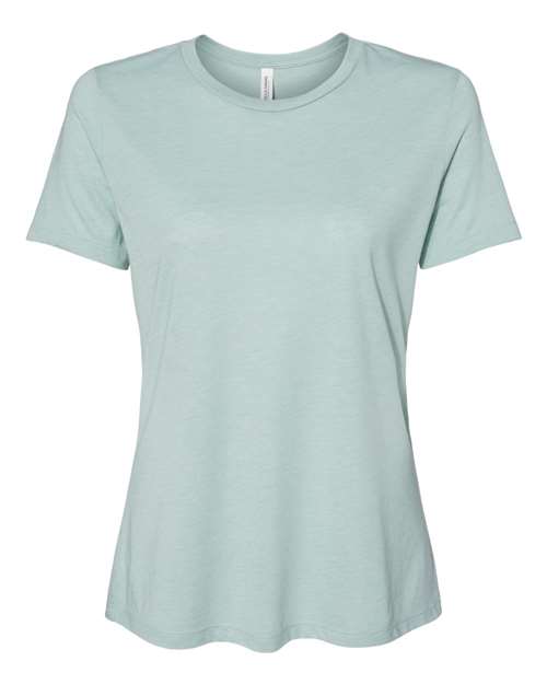 Bella + Canvas 6413 Ladies' Relaxed Triblend T-Shirt #color_DUSTY BLU TRBLND