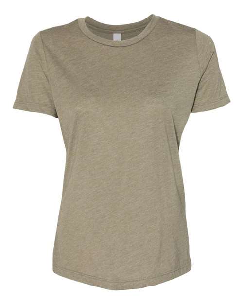 Bella + Canvas 6413 Ladies' Relaxed Triblend T-Shirt #color_OLIVE TRIBLEND