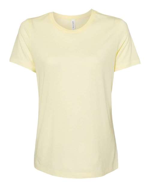 Bella + Canvas 6413 Ladies' Relaxed Triblend T-Shirt #color_PALE YLW TRBLND