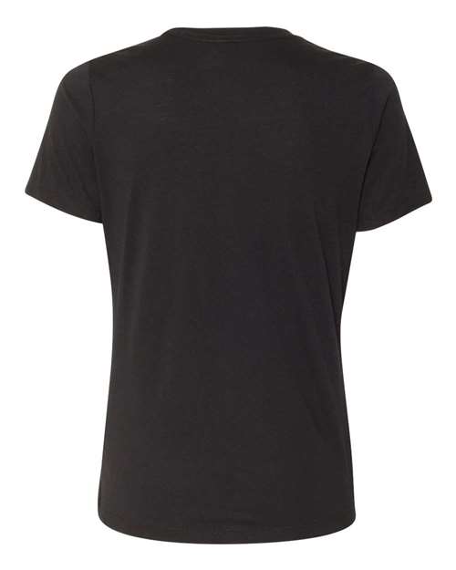 Bella + Canvas 6413 Ladies' Relaxed Triblend T-Shirt #color_SOLID BLK TRBLND