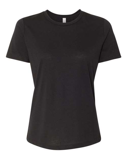 Bella + Canvas 6413 Ladies' Relaxed Triblend T-Shirt #color_SOLID BLK TRBLND