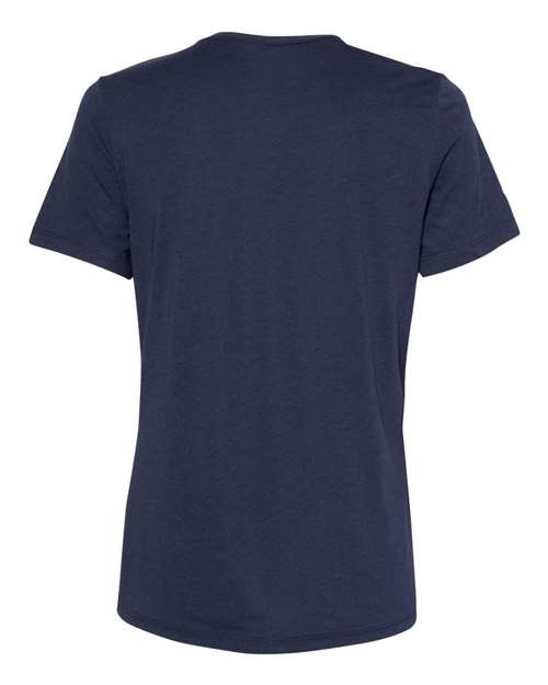 Bella + Canvas 6413 Ladies' Relaxed Triblend T-Shirt #color_SOLID NVY TRBLND