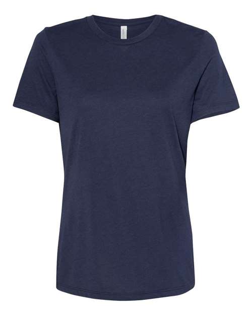 Bella + Canvas 6413 Ladies' Relaxed Triblend T-Shirt #color_SOLID NVY TRBLND
