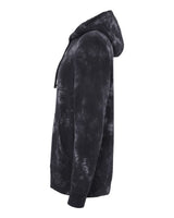 Independent Trading Co. PRM4500TD Midweight Tie-Dyed Hooded Sweatshirt #color_Tie Dye Black