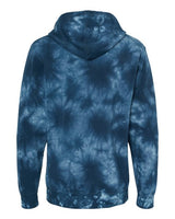 Independent Trading Co. PRM4500TD Midweight Tie-Dyed Hooded Sweatshirt #color_Tie Dye Navy