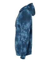 Independent Trading Co. PRM4500TD Midweight Tie-Dyed Hooded Sweatshirt #color_Tie Dye Navy
