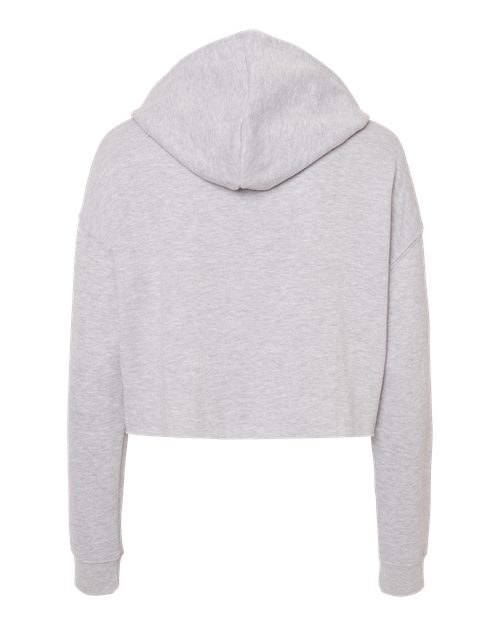 Independent Trading Co. AFX64CRP Women’s Lightweight Crop Hooded Sweatshirt #color_Grey Heather