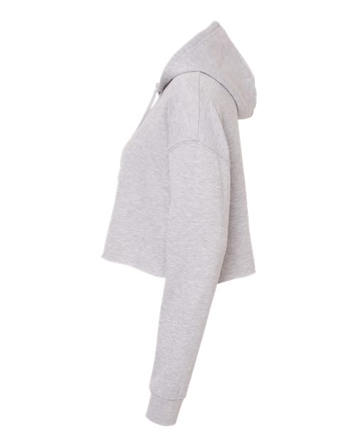 Independent Trading Co. AFX64CRP Women’s Lightweight Crop Hooded Sweatshirt #color_Grey Heather