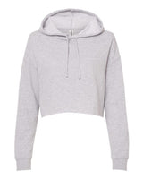 Independent Trading Co. AFX64CRP Women’s Lightweight Crop Hooded Sweatshirt #color_Grey Heather