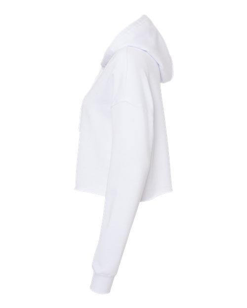 Independent Trading Co. AFX64CRP Women’s Lightweight Crop Hooded Sweatshirt #color_White